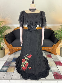 R.A. HIGGINS "Poppy Flower Dress", Pittsburgh, ca. 1896