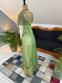 ALBERT FRANCK Jugendstil Abendkleid, Frankfurt am Main, ca. 1911 – Seltenes Hoflieferantenkleid