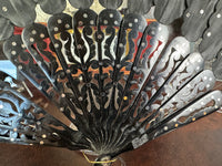 Set of Four Feather Fans and Three Antique Hand Fans – Late 19th to Early 20th Century