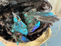 ROYAL Beaver Fur and Bird Hat, from the estate of Princess Clementine d'Orléans, Princess of Saxe-Coburg and Gotha-Koháry, ca. 1860
