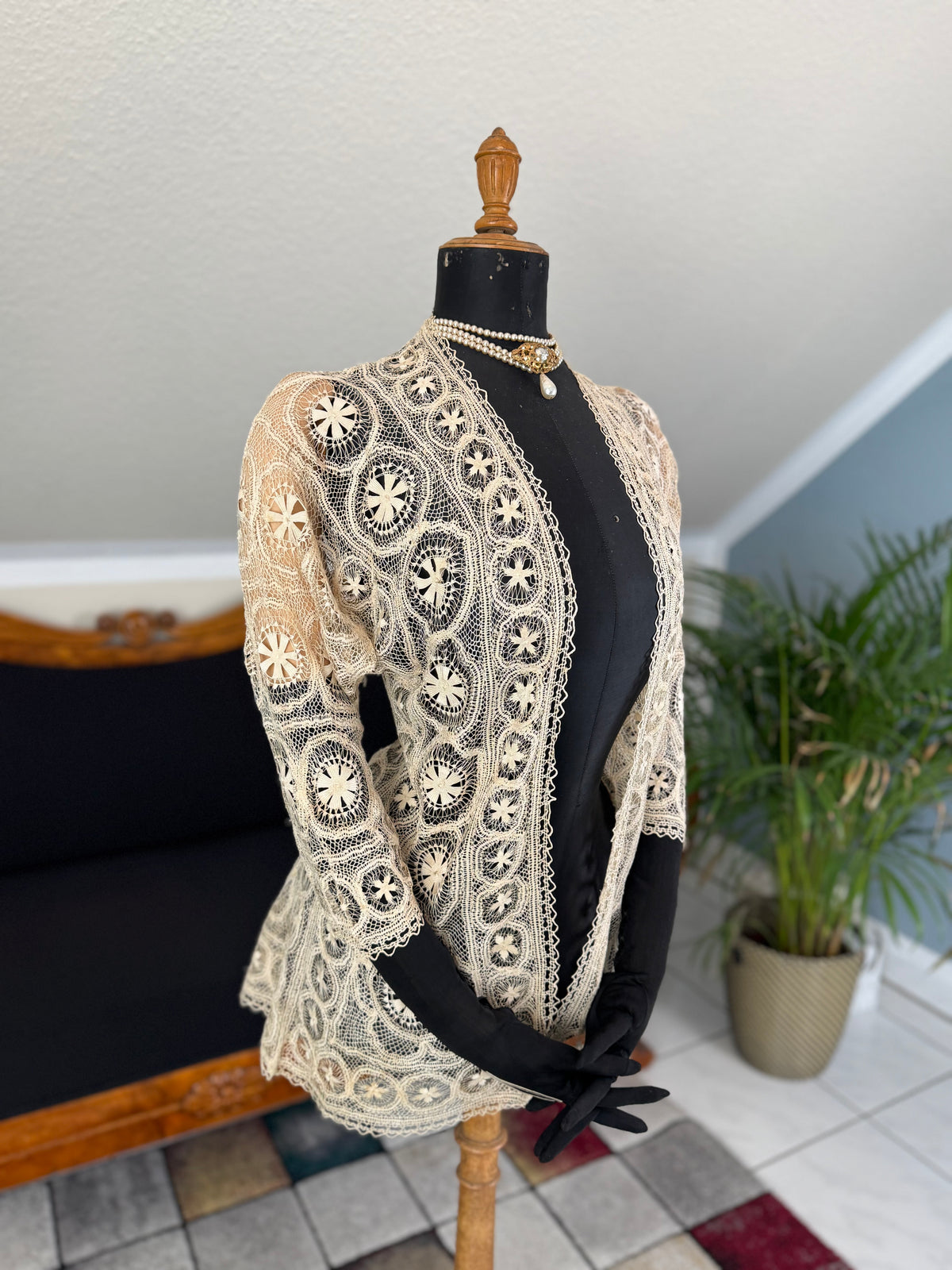 Tenerife Lace Jacket, ca. 1911