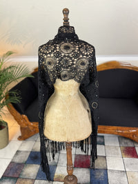 Crocheted Wool Shawl, ca. 1915