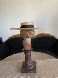 ROBERT HEATH Antique Ladys Straw Hat, England, ca. 1899