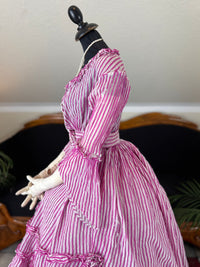 A Young Lady’s Summer Elegance – Antique Dress, ca. 1858