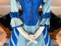 Antique Victorian Evening Dress, England, ca. 1872