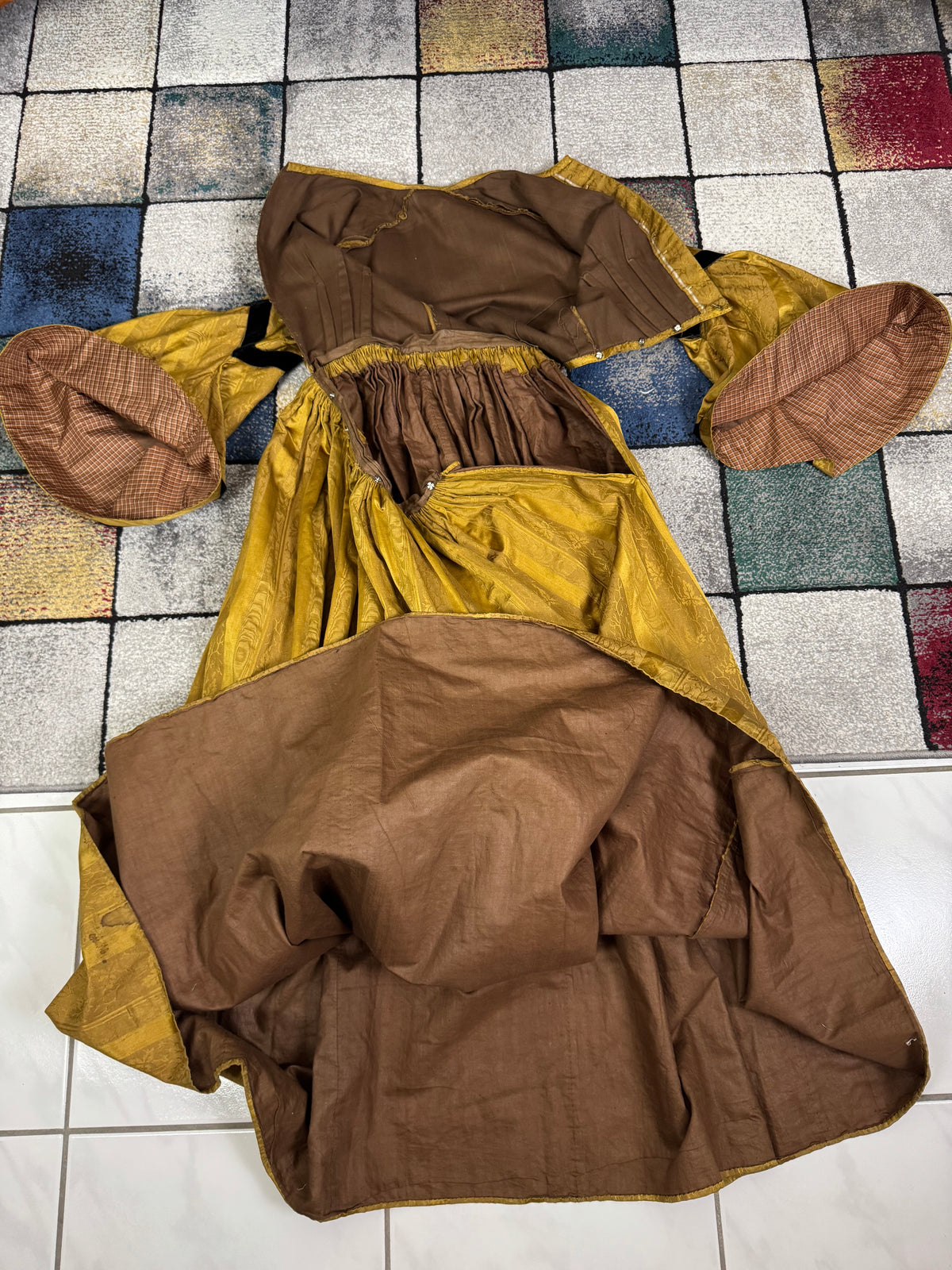Antique Victorian Day Dress, ca. 1858