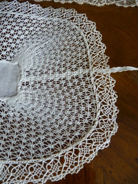 Alsatian Lace Bonnet, ca. 1890 – Traditional Regional Headwear, Very Good Condition