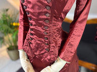 Ensemble de visite victorien antique, vers 1883