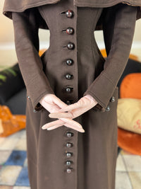 Ensemble de voyage victorien en laine avec sac assorti, Allemagne, vers 1898