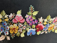 Wool Scarf with Embroidered Floral Motifs, ca. 1900