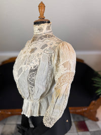 Irish Lace and Whitework Blouse, ca. 1909