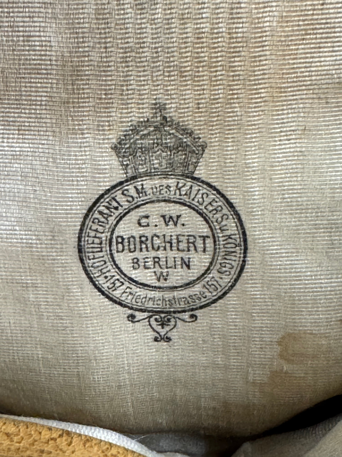 BORCHERT Antique Dress Cap or Officer’s Cap, Berlin, ca. 1910