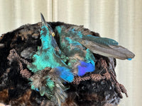 ROYAL Beaver Fur and Bird Hat, from the estate of Princess Clementine d'Orléans, Princess of Saxe-Coburg and Gotha-Koháry, ca. 1860