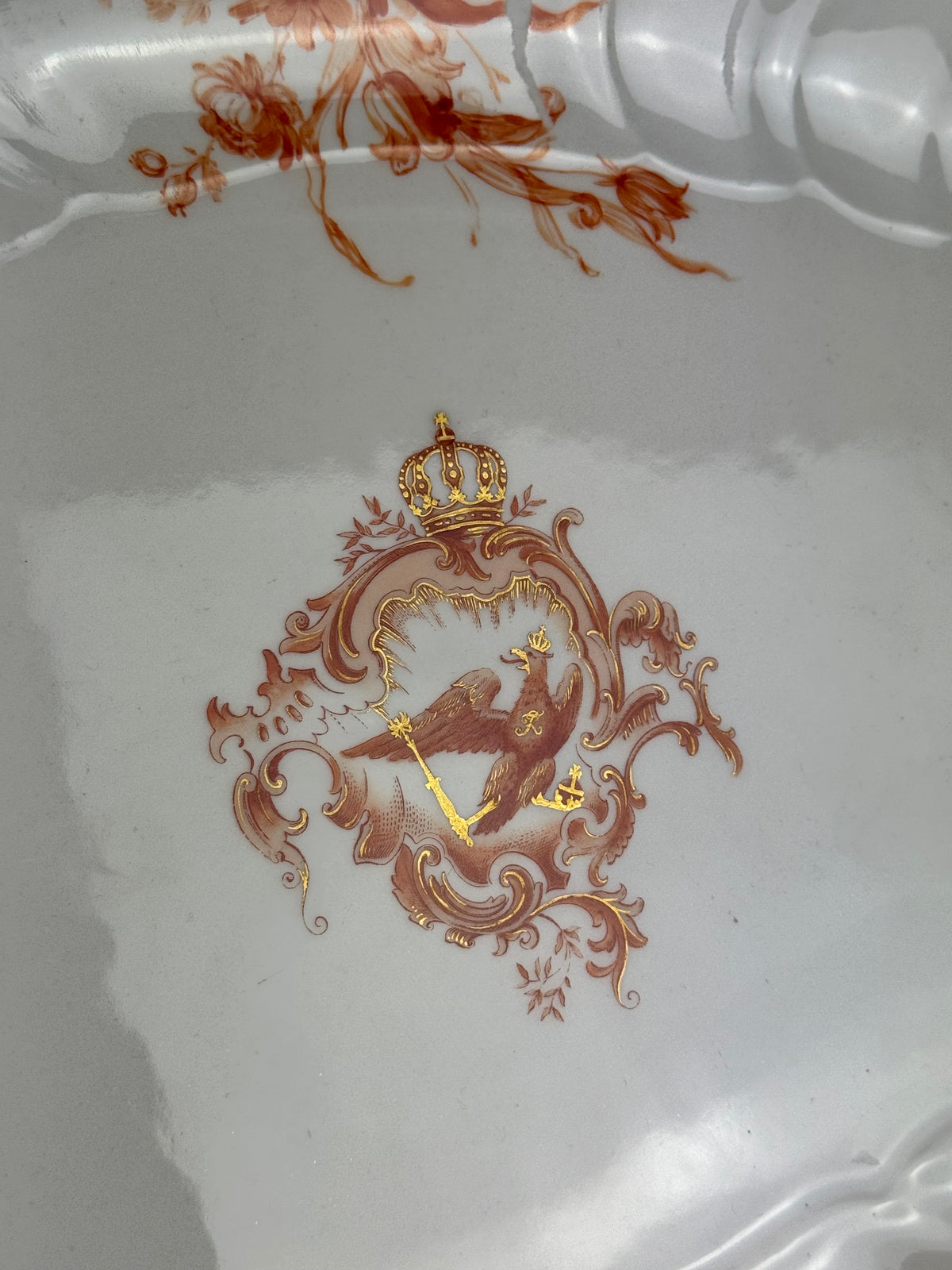 Neuosier Large Serving Platter, Kaiser Wilhelm II, ca. 1900