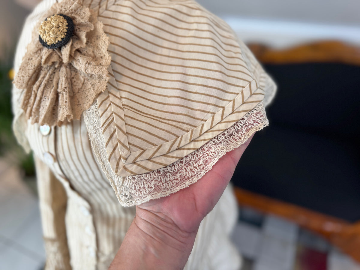 Antique Victorian Travel Dress, ca. 1883