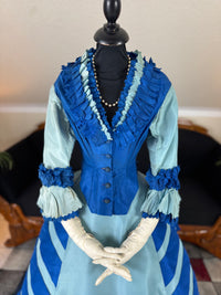 Antique Victorian Evening Dress, England, ca. 1872