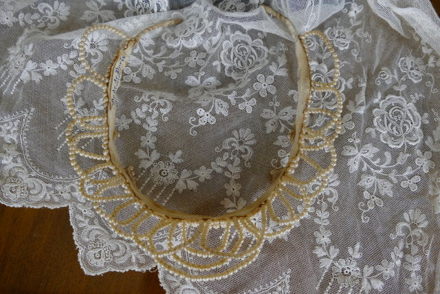 Couronne de cire ancienne, Mode de Paris, années 1920