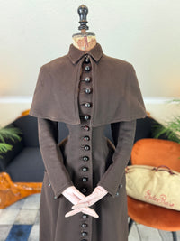 Ensemble de voyage victorien en laine avec sac assorti, Allemagne, vers 1898