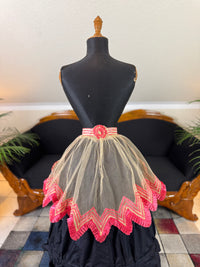 Jupe en tulle victorienne antique, vers 1858