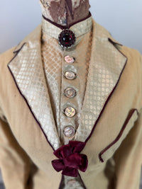 Robe de visite antique de style princesse, vers 1878