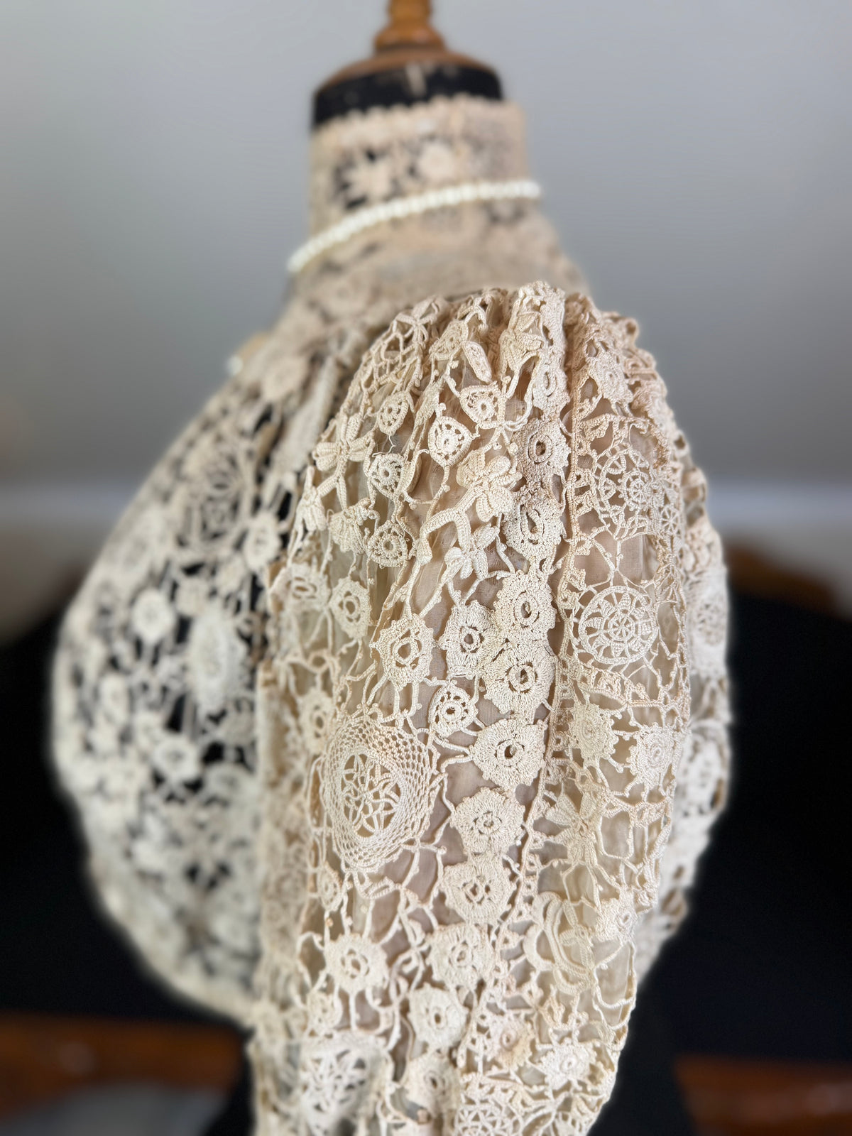 Irish Crochet Lace Blouse, ca. 1901