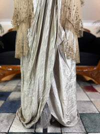 Antique GUSTAVE BEER Evening Dress – Silk Chiffon & Velvet, Paris Couture ca. 1912