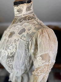 Irish Lace and Whitework Blouse, ca. 1909