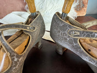WIENER WERKSTÄTTE Shoes, Enamel Medaillons, Vienna, ca. 1910