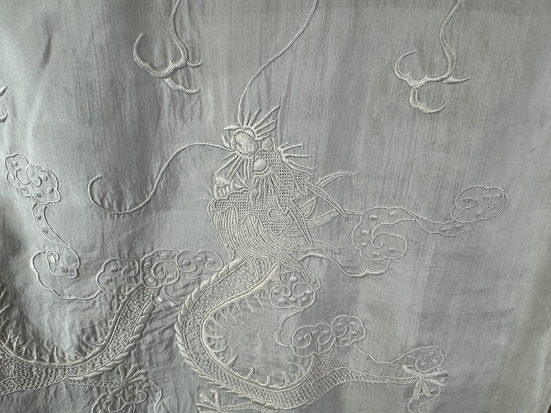 Chinese Silk Shawl, dragon motif, ca. 1907