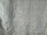 Chinese Silk Shawl, dragon motif, ca. 1907