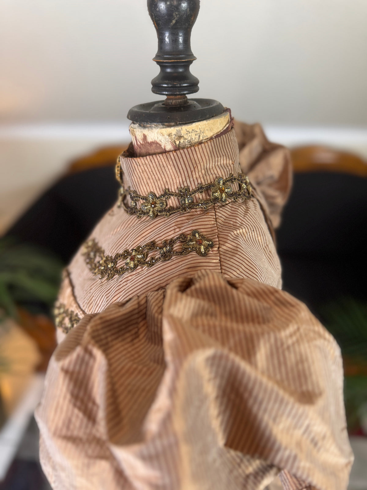 Antique Victorian Paper Silk Day Dress – England circa 1898
