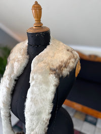 Goose Feather Collar Stole, Muff and Hat Appliqué, ca. 1890