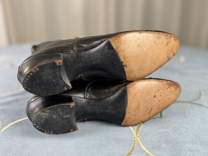 Unworn Lace-up Boots, ca. 1900