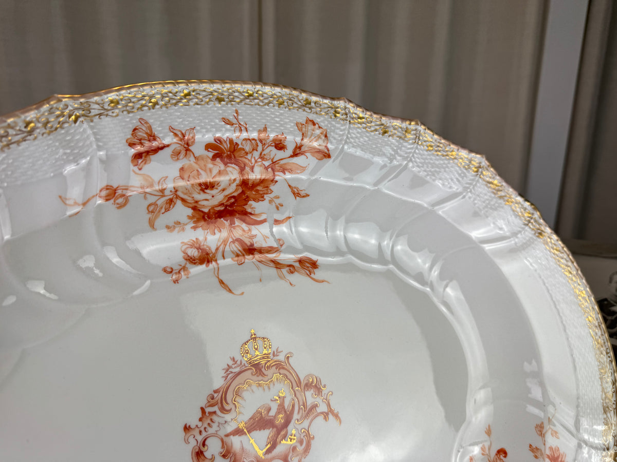 Neuosier Large Serving Platter, Kaiser Wilhelm II, ca. 1900