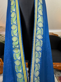 Rococo Elegance in Spitalfields Silk – Antique Stole, ca. 1790