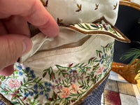 Antique Waistcoat & Blue Silk Knee‑Length Trousers, ca. 1790 – Embroidered Floral Menswear Ensemble