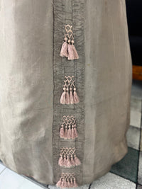 RILEY Silk Day Dress with Swallowtail Bodice, Stamford, ca. 1867