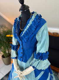 Antique Victorian Evening Dress, England, ca. 1872
