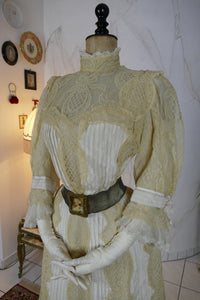 MACHERET Society Dress, New York & Paris, ca. 1901
