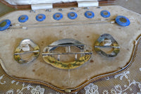 HENRY MATTHEWS Service de table ancien en argent et émail, Birmingham, 1910