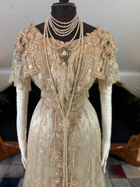 Antique Edwardian Evening Dress, ca. 1906