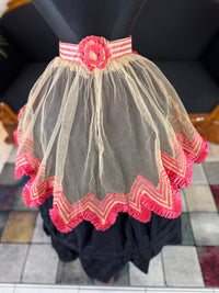 Jupe en tulle victorienne antique, vers 1858
