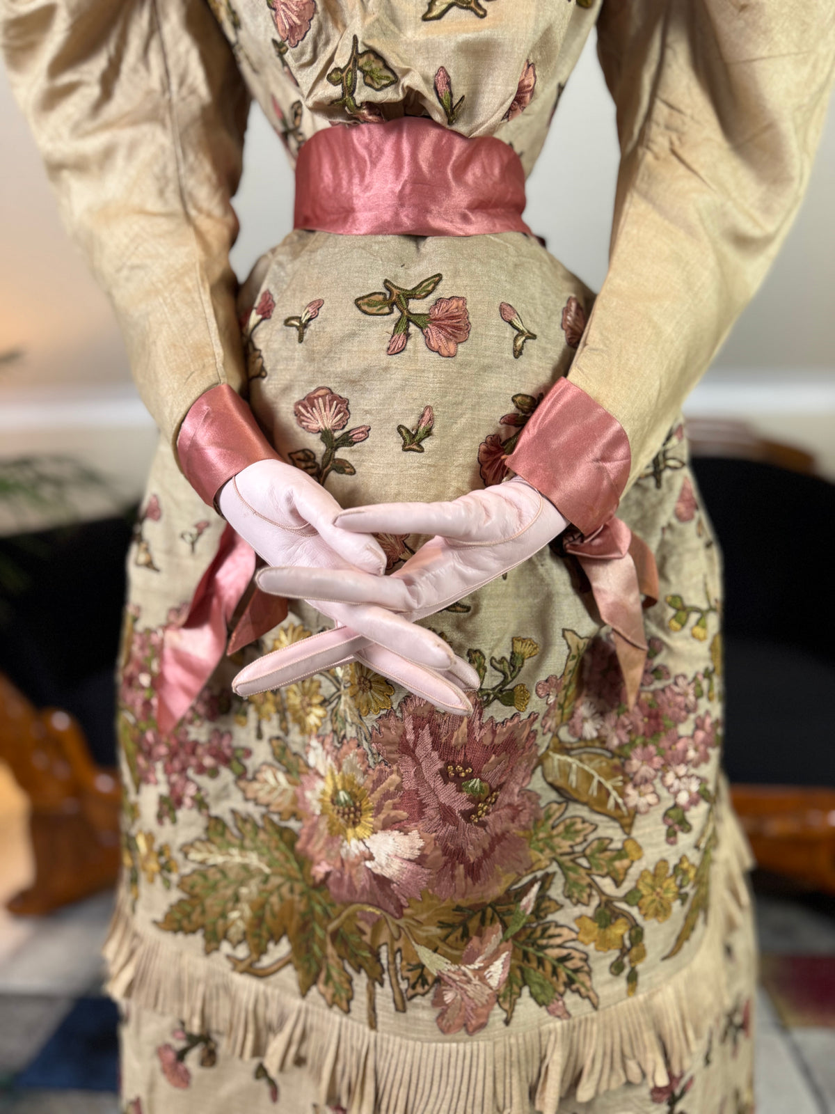 Antique Magnificent Reception Dress, ca. 1895