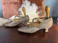 WIENER WERKSTÄTTE Shoes, Enamel Medaillons, Vienna, ca. 1910