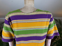 Striped Cotton Knit Bathing Suit Set, ca. 1926