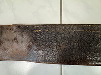 Traditional Leather Satchel with Feather-Quill Embroidery – Transylvania, ca. 1810