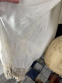 Chinese Silk Shawl, dragon motif, ca. 1907