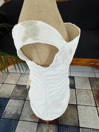Corded Cotton Corset, ca. 1825–1830 – Regency Fashion, Rare Early 19th‑Century Example