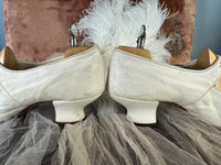 Antique Evening Shoes in Goatskin Leather, England, ca. 1907