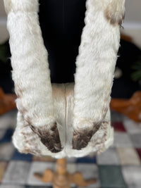 Goose Feather Collar Stole, Muff and Hat Appliqué, ca. 1890